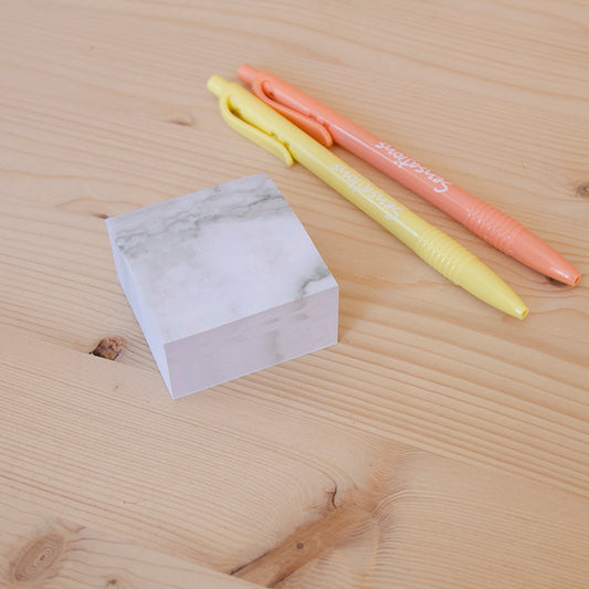 Sticky Notes 50x50mm Marble White