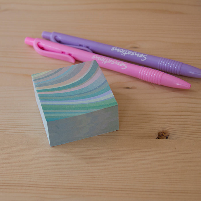 Sticky Notes 50x50mm Rainbow Green
