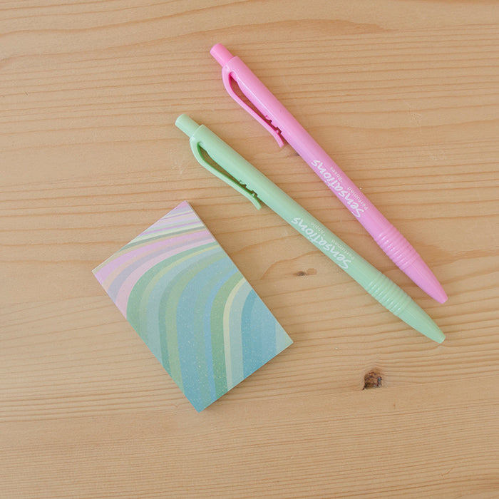 Sticky Notes 50x74mm Rainbow Green