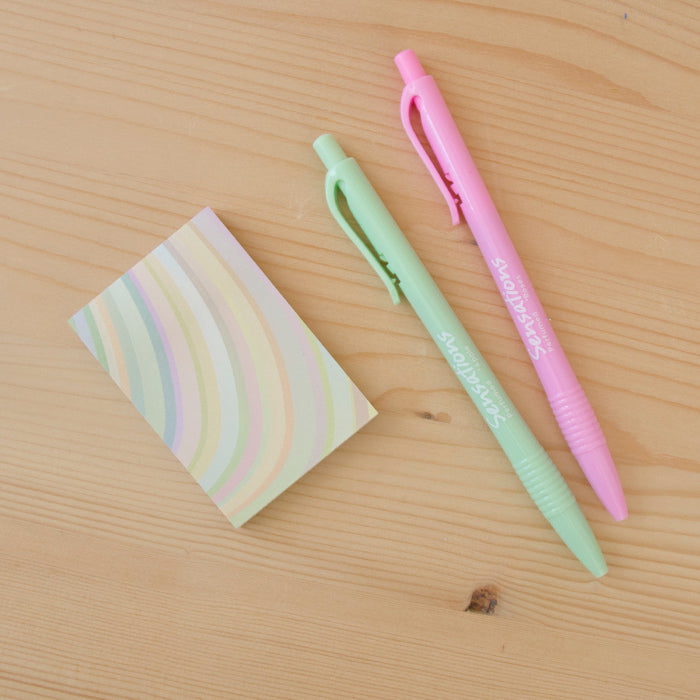 Sticky Notes 50x74mm Rainbow Green