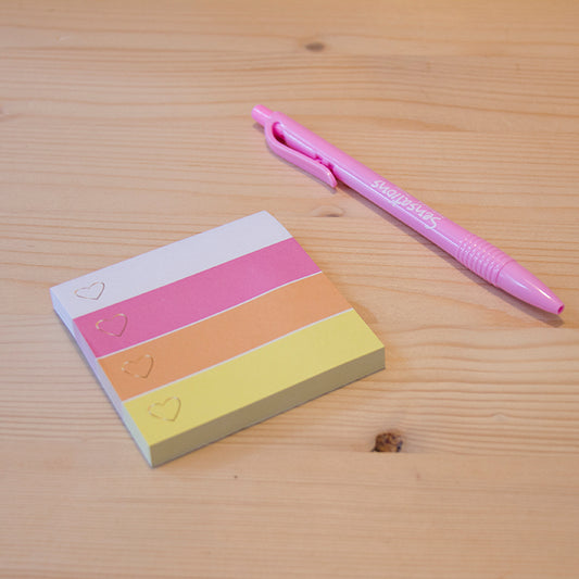 Sticky Notes 74x74mm Colors Pink