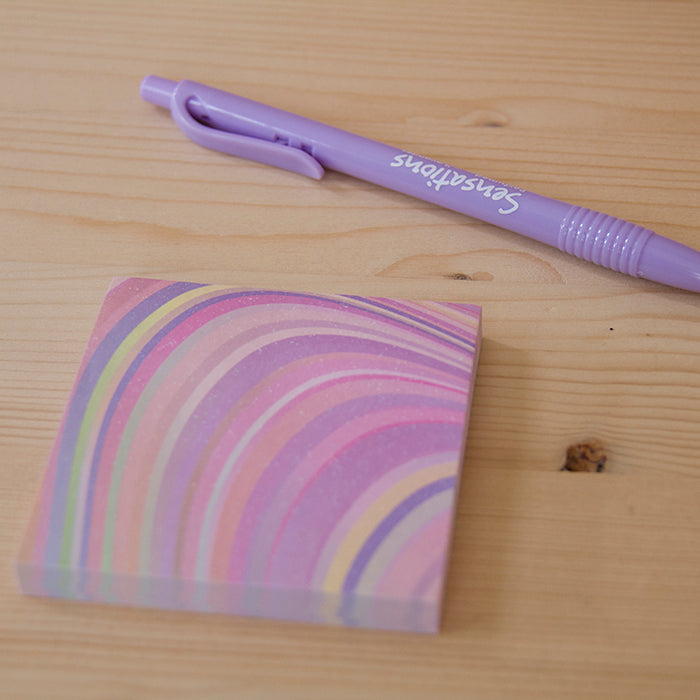 Sticky Notes 74x74mm Rainbow Pink