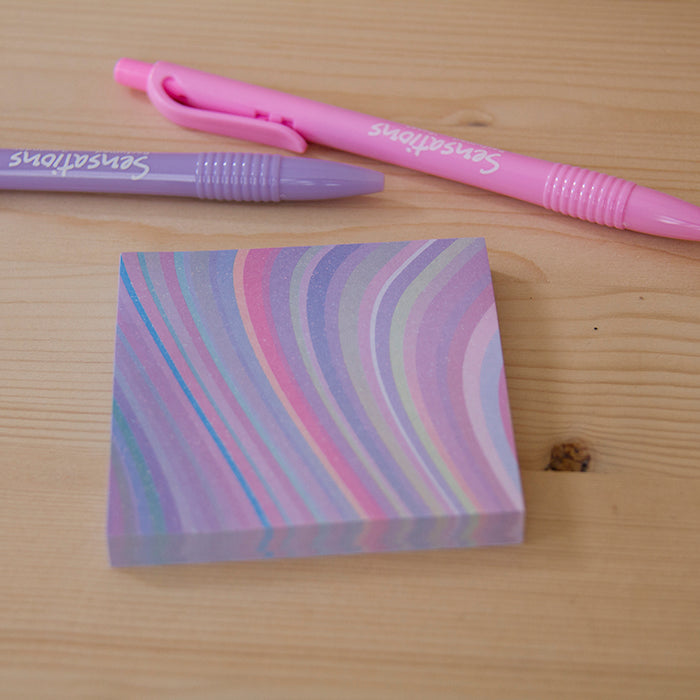 Sticky Notes 74x74mm Rainbow Purple