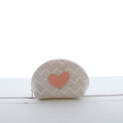 Bolsa M Napa 12 x 9 cm Marble Chevron