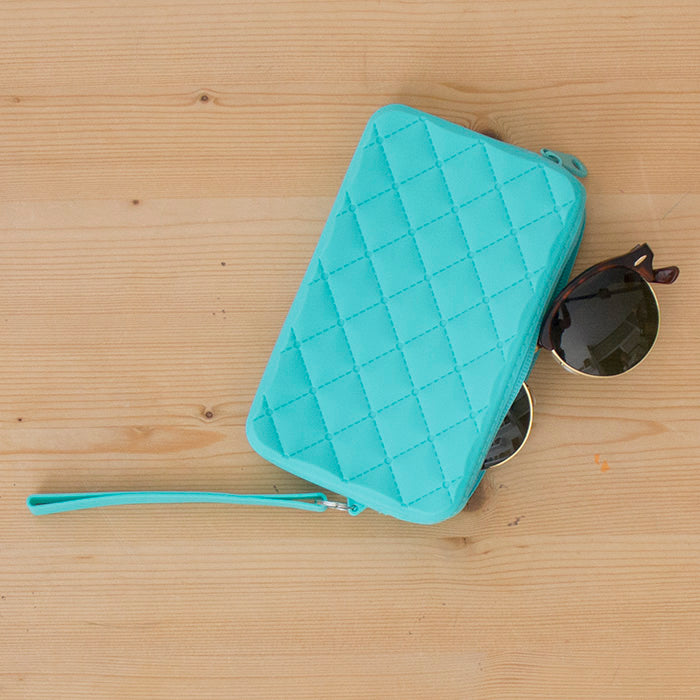 Bolsa Pequena Silicone Rectangular Fresh Turquesa*