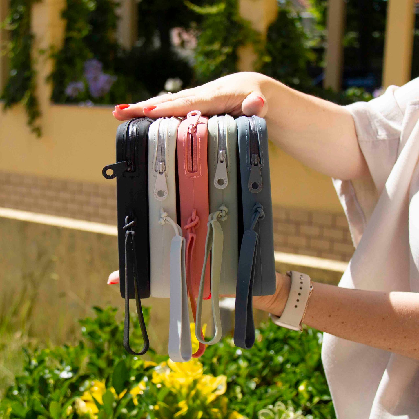 Bolsa Grande Silicone Rectangular Verde