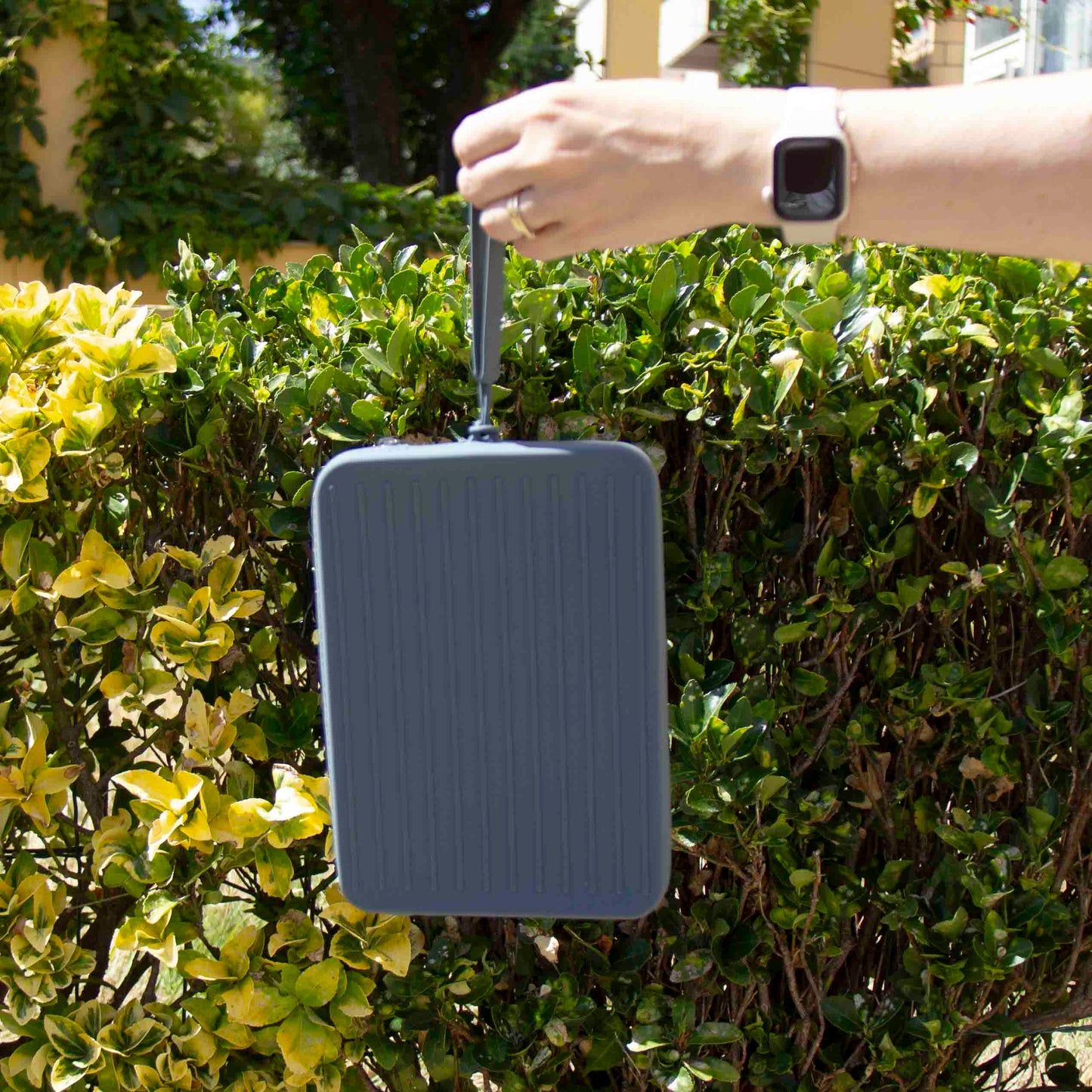 Bolsa Grande Silicone Rectangular Azul