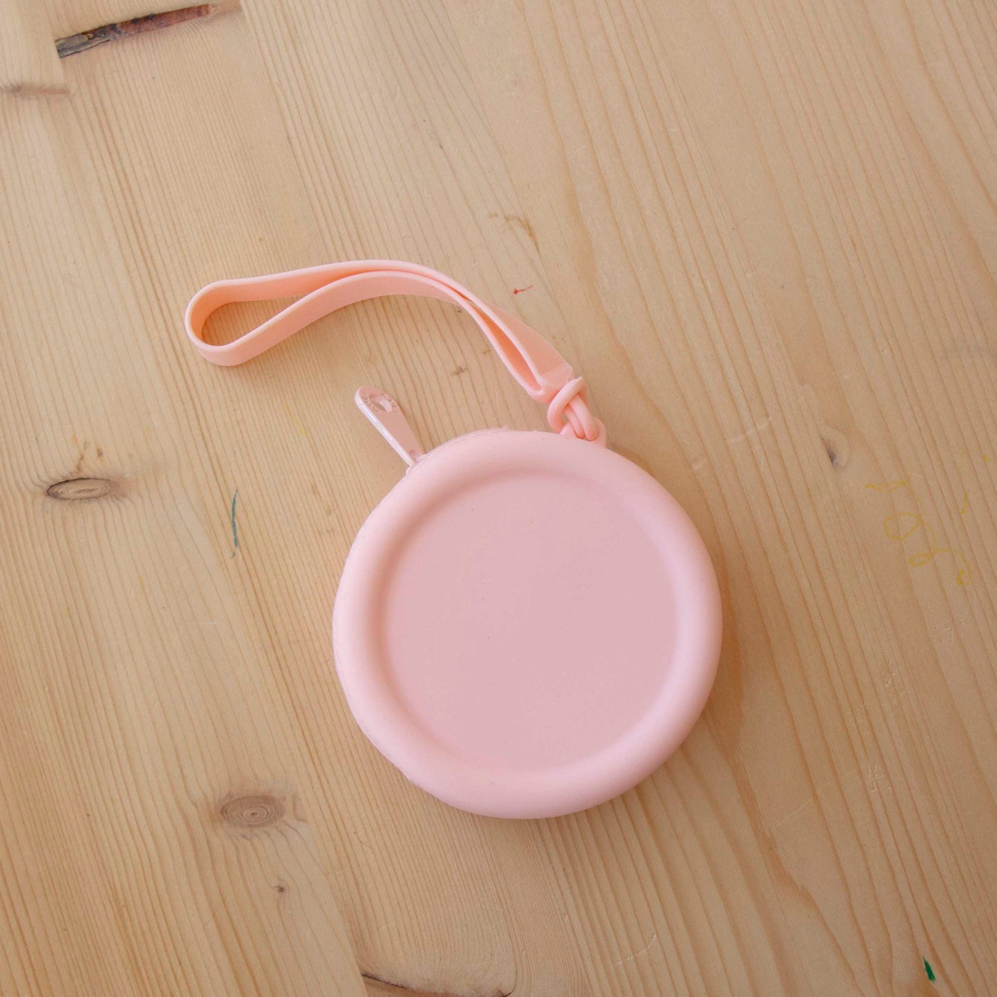 Bolsa Pequena Silicone Redonda Rosa