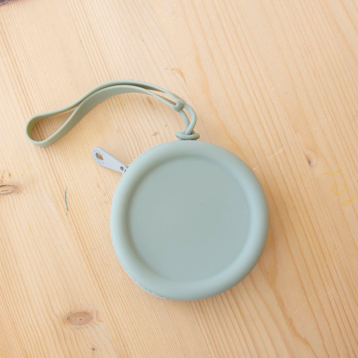 Bolsa Pequena Silicone Redonda Verde