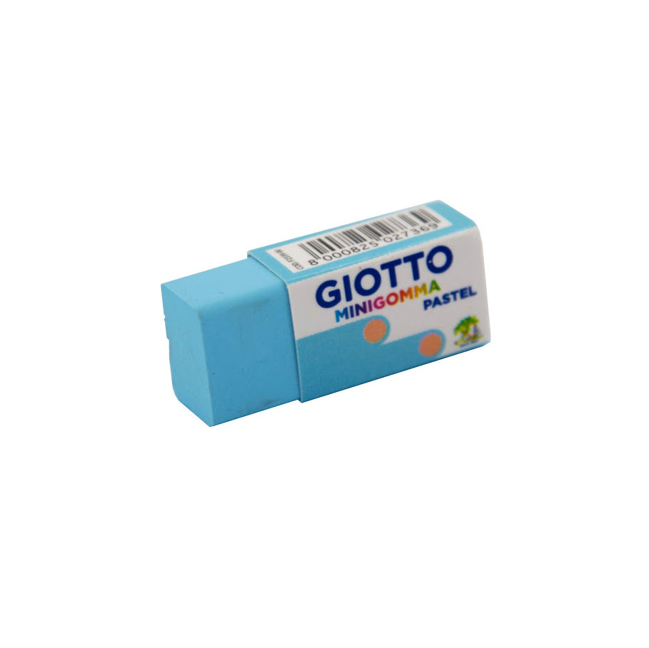 Borracha Mini Giotto Pastel Azul