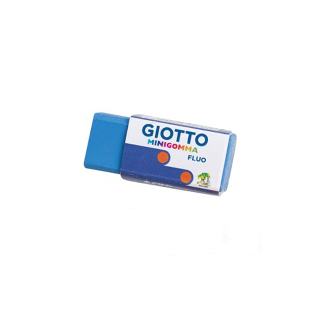 Borracha Mini Giotto Fluo Azul