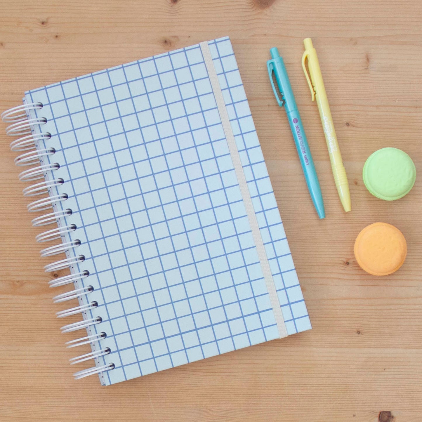 Caderno 17 x 24,5 cm (pautado) GRAPHIC BLUE