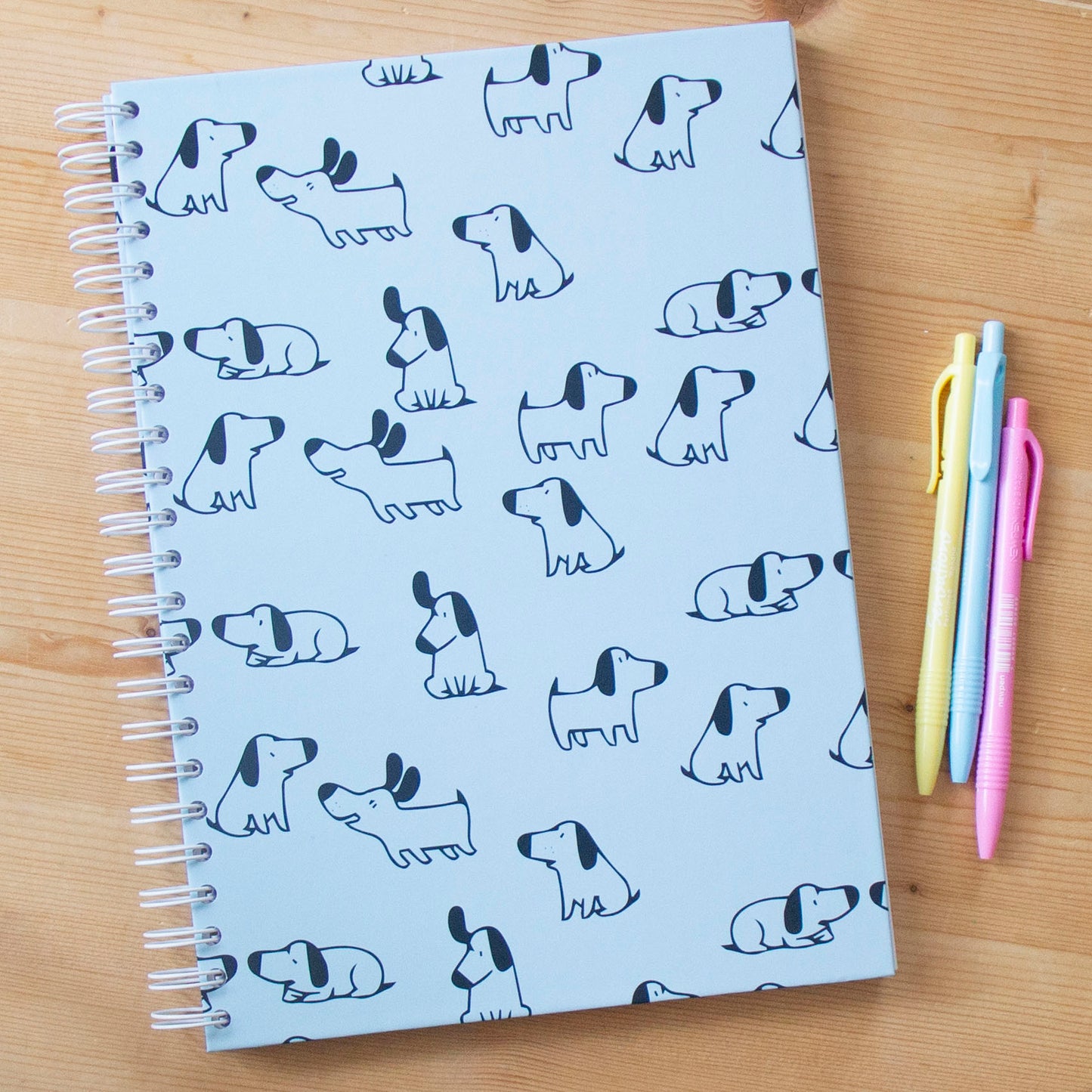 Caderno A4 Capa Dura Pautado (100 FL) DOGS
