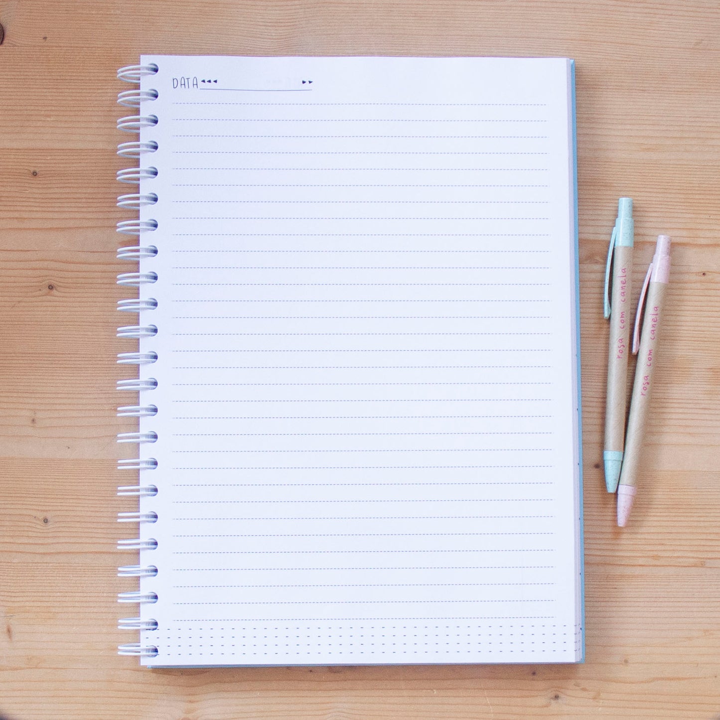 Caderno A4 Argolas (PAUTADO) LAVANDA