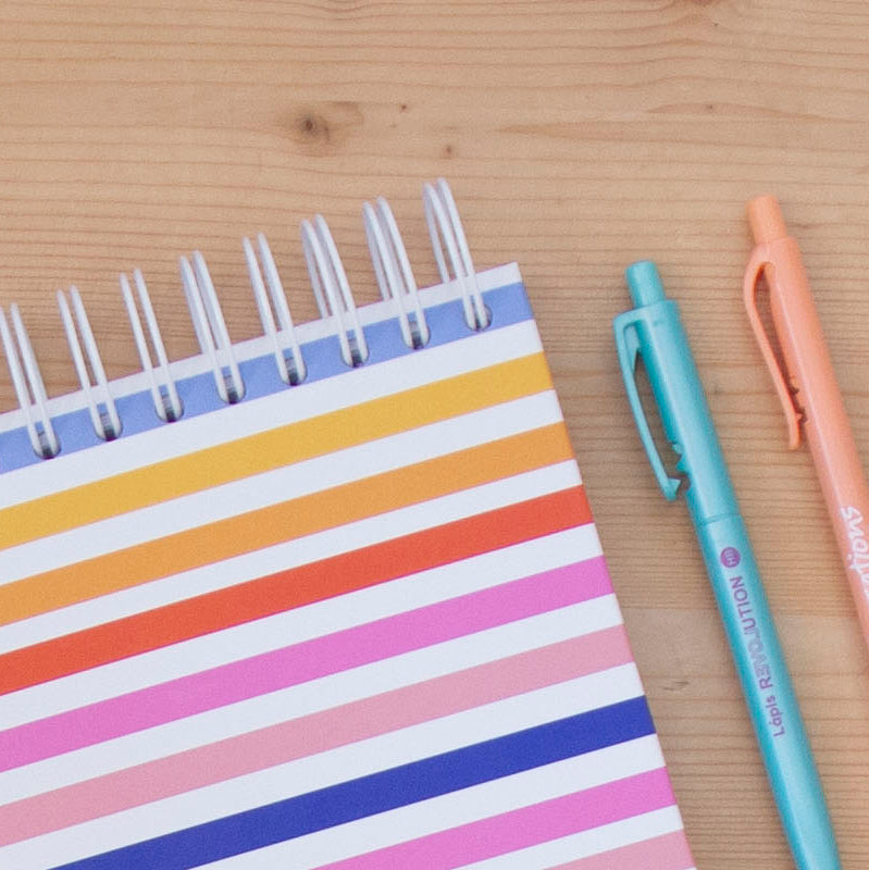 Caderno A5 Argolas Topo Capa Dura STRIPES