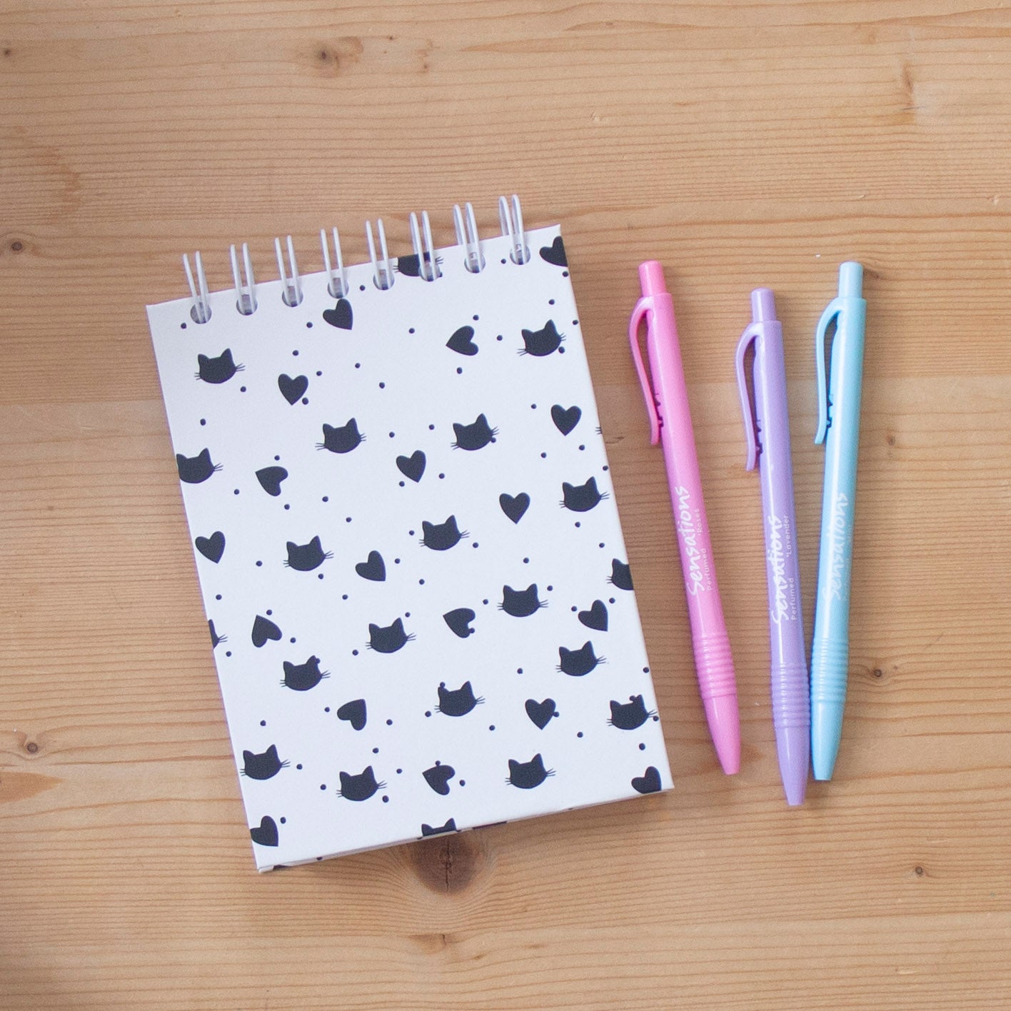 Caderno A6 Argolas Topo Capa Dura CATS