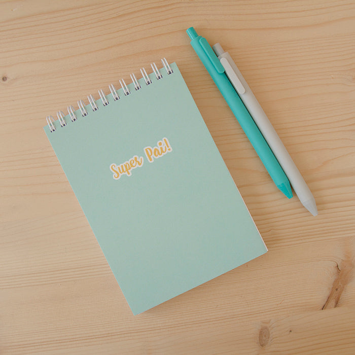 Caderno A6 Argolas Topo Capa Mole Super Pai!