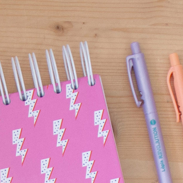Caderno A6 Argolas Topo Capa Dura FLASH