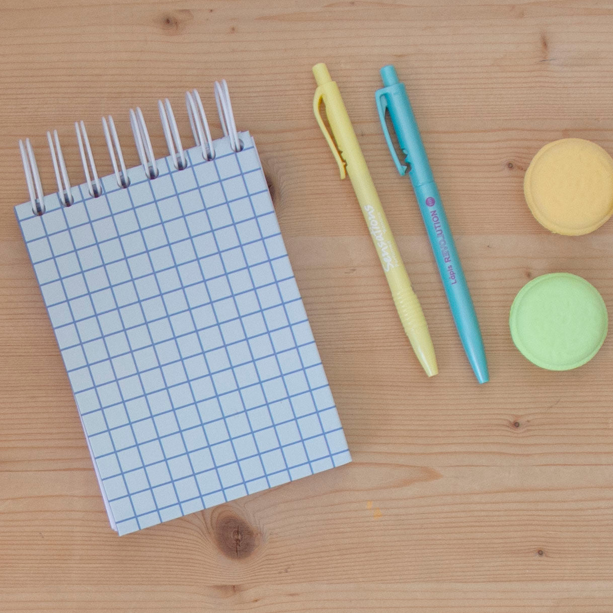 Caderno A6 Argolas Topo Capa Dura GRAPHIC BLUE