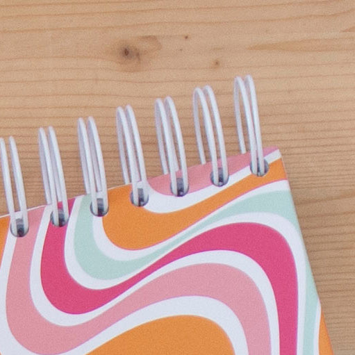 Caderno A6 Argolas Topo Capa Dura WAVES