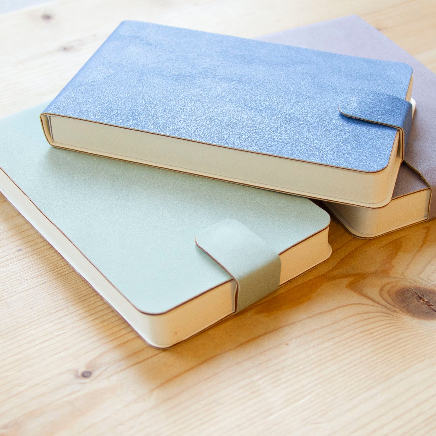 Kit 3 Cadernos Pocket (13,5 x 8 cm) Suede Vegan