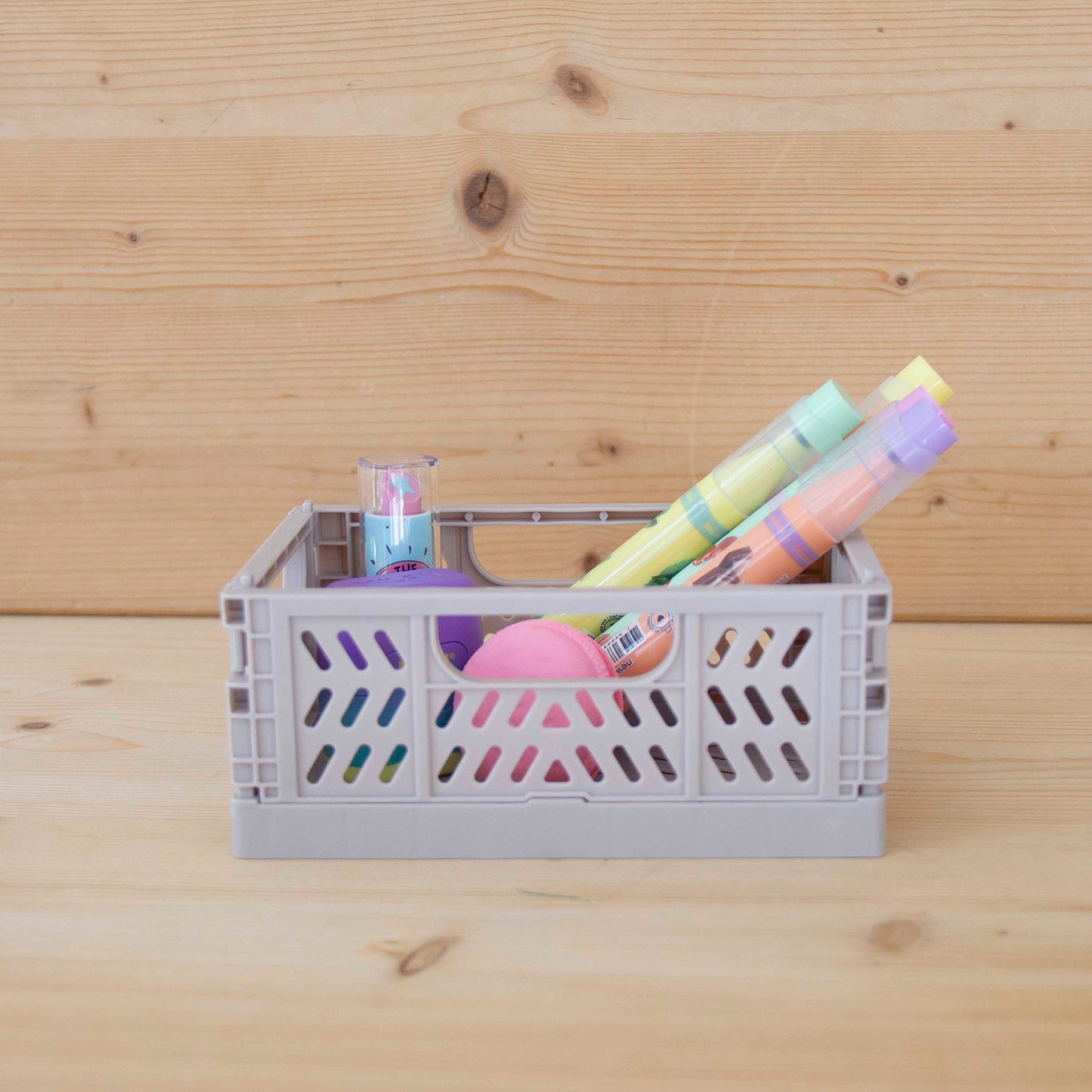 Organizador de mesa Caixa Mini Dobrável BEIGE