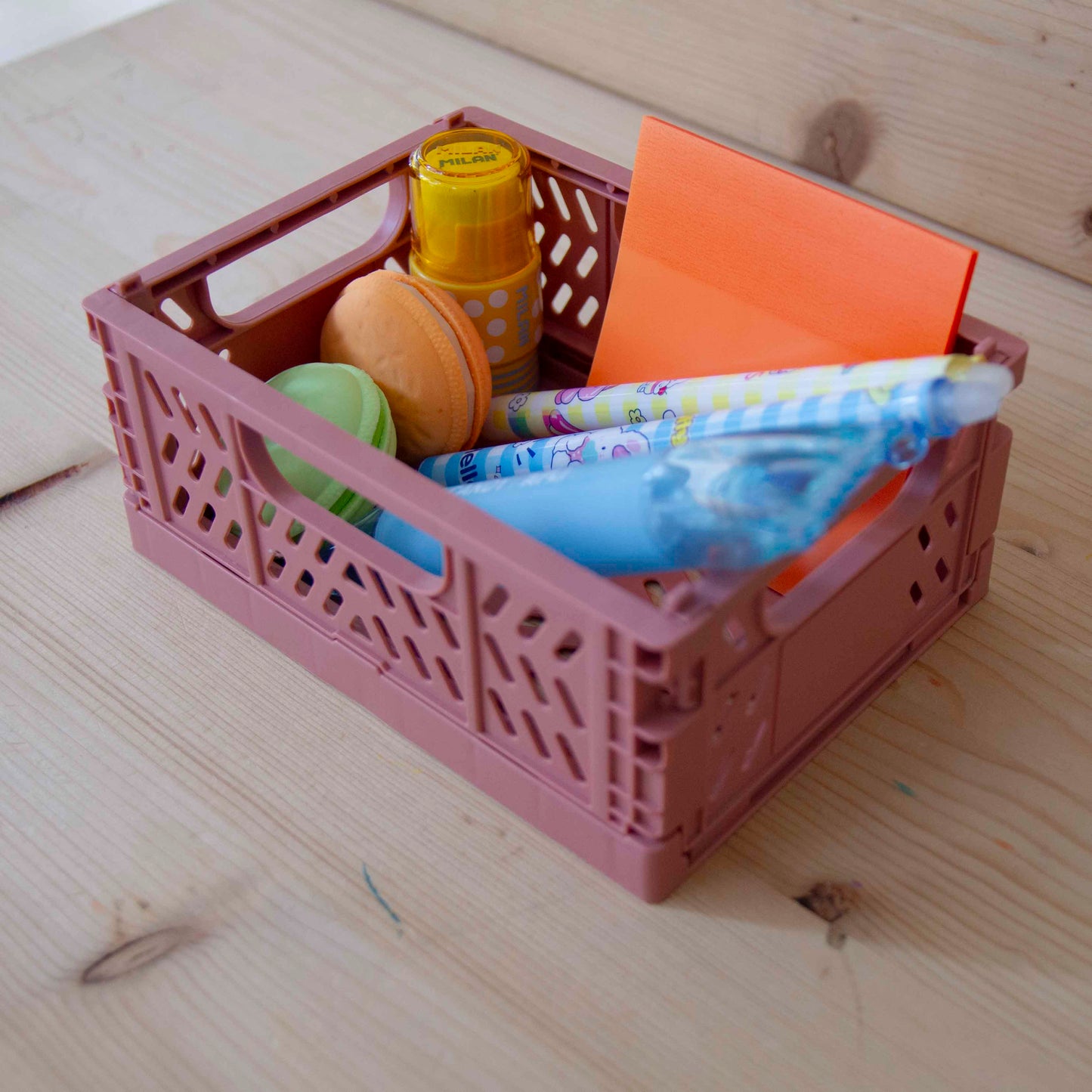Organizador de mesa Caixa Mini Dobrável ROSA