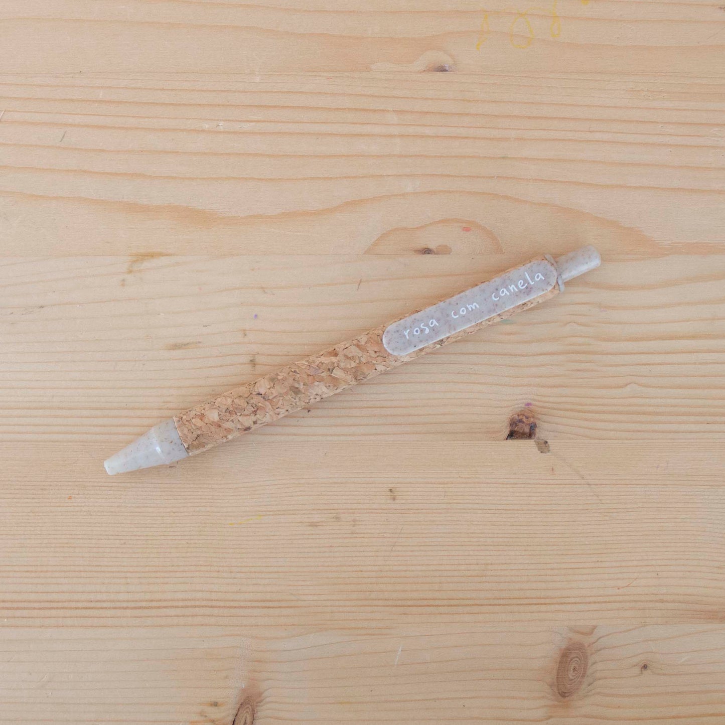 Caneta Cortiça/Fibra Vidro Creme