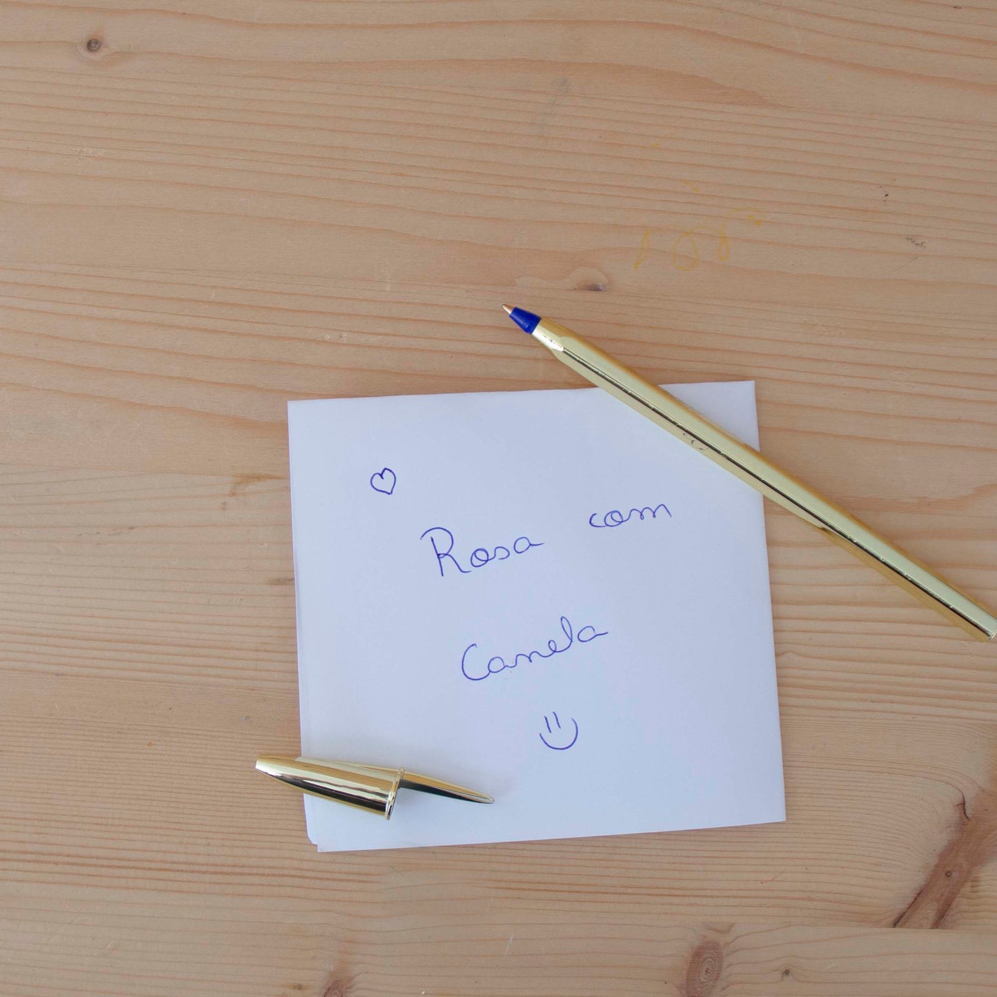 Caneta Esferográfica BIC CRISTAL SHINE Dourada AZUL