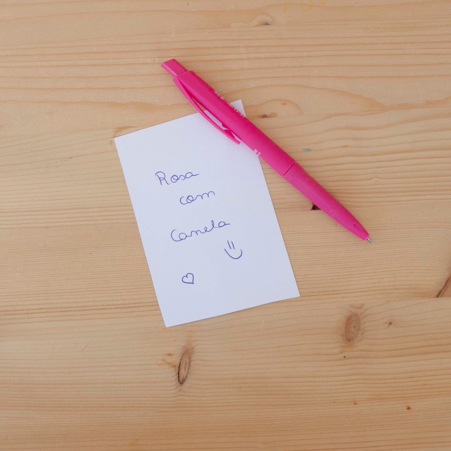 Caneta Esferográfica 1mm Néon Rosa