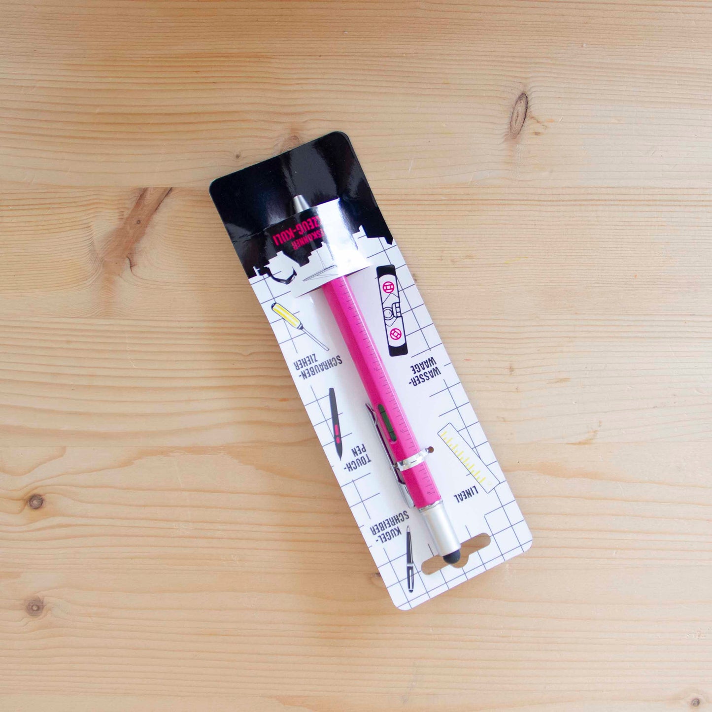 Caneta Esferográfica Multi funções Rosa