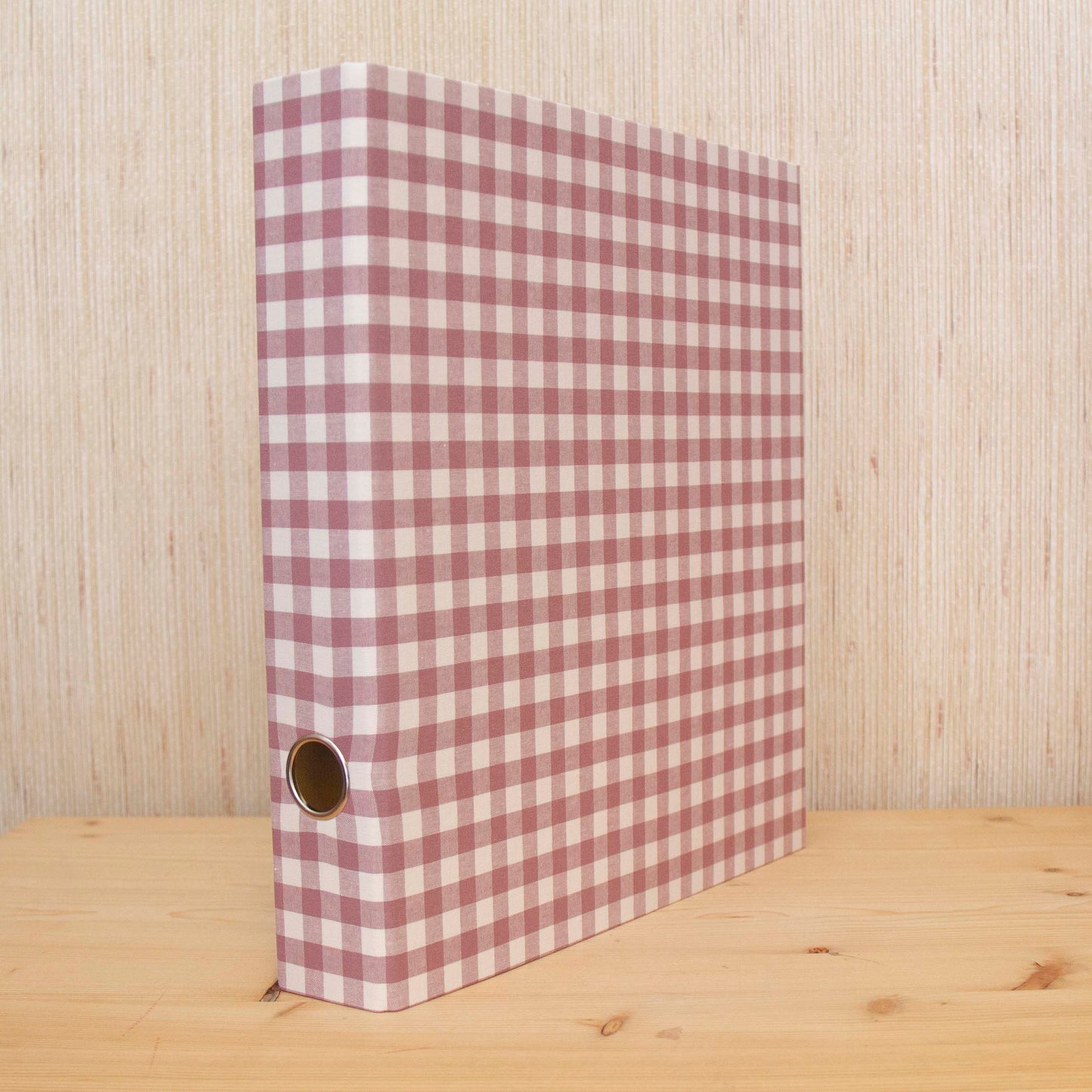 Capa de Arquivo A4 Fina tecido Vichy Lilás
