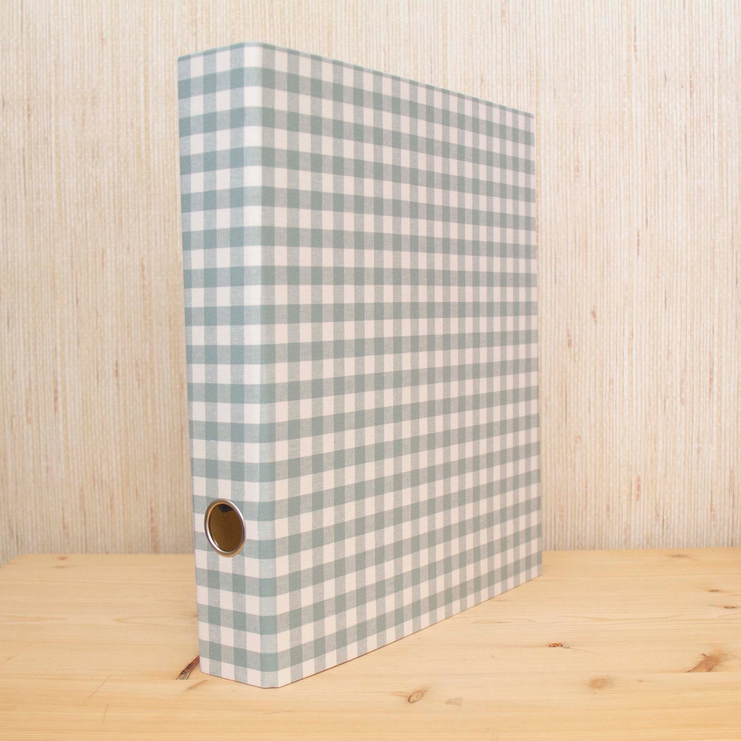 Capa de Arquivo A4 Fina tecido Vichy Menta
