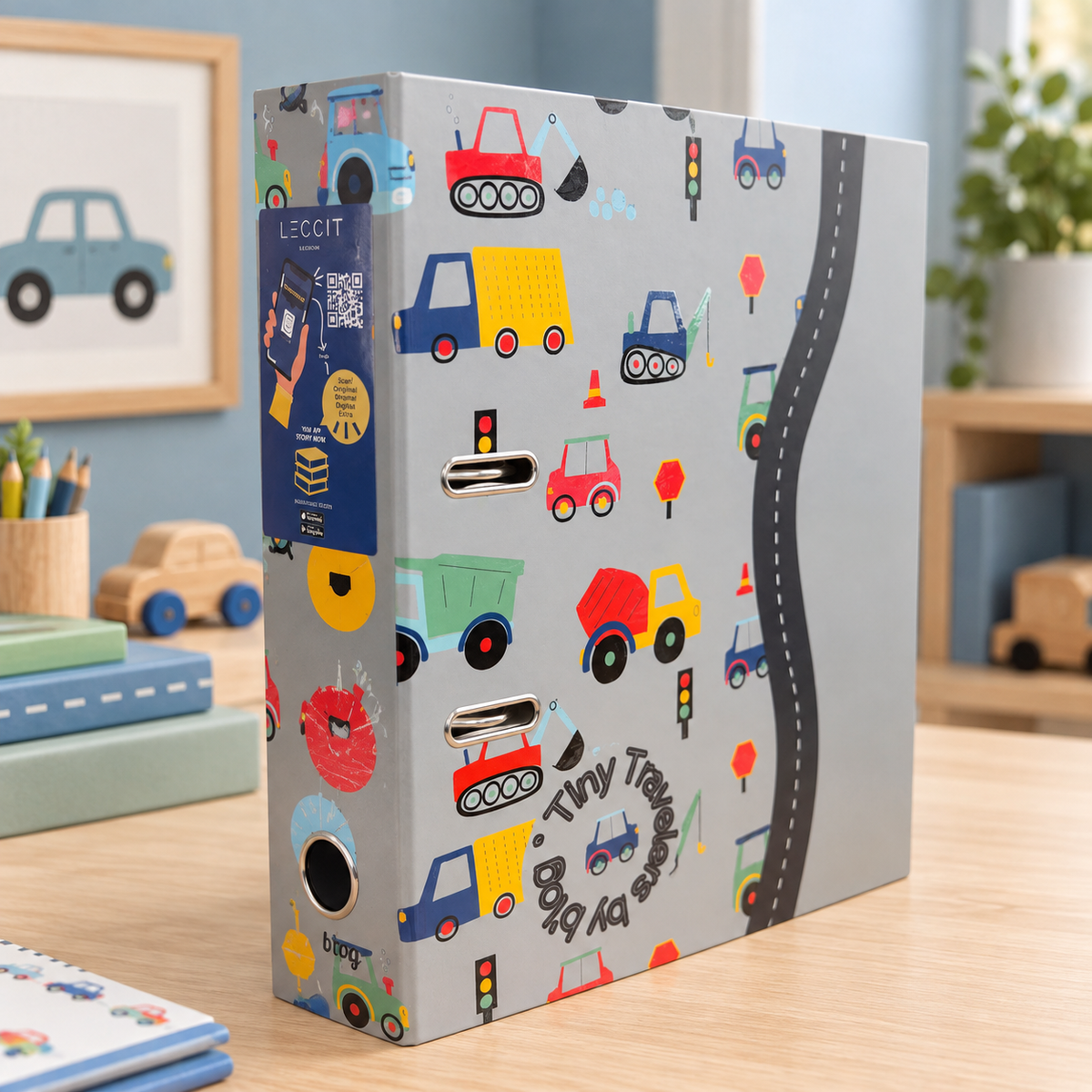Capa de Arquivo A4 Larga Papel Cars