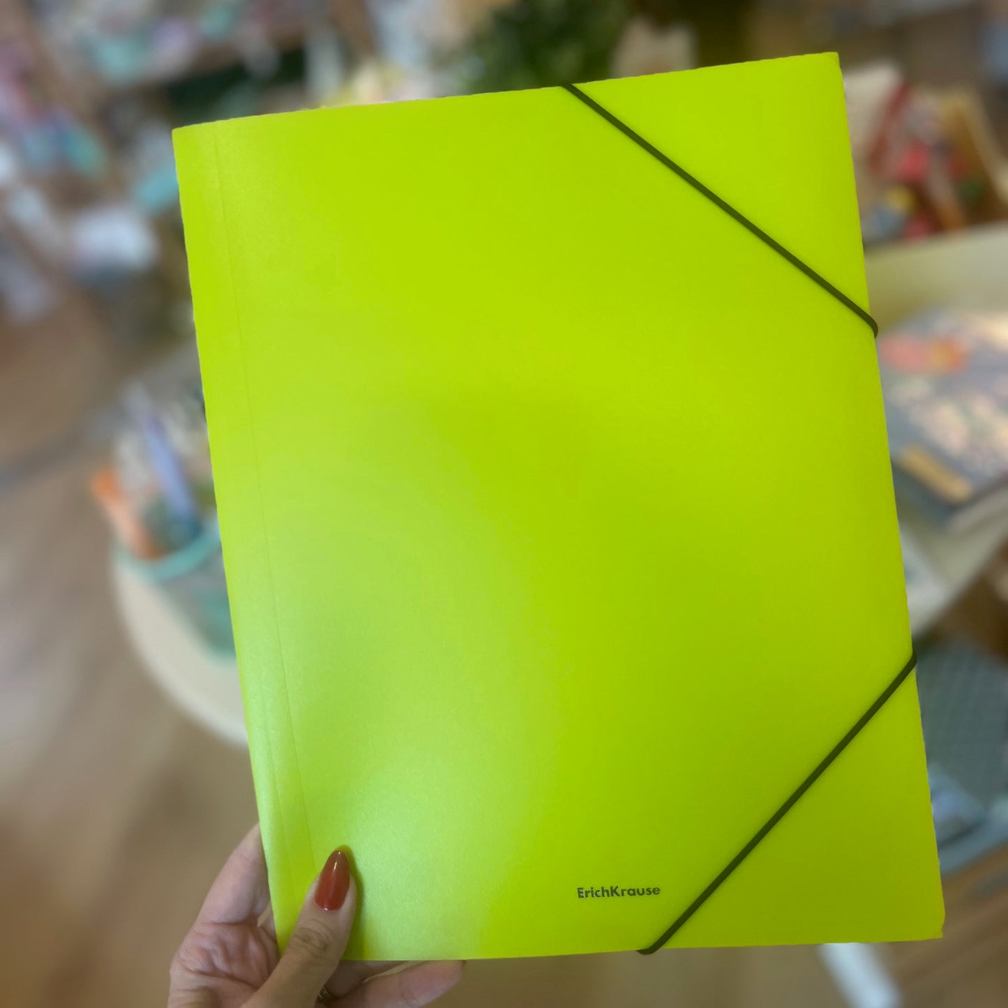 Capa de elásticos A4 PP Neon AMARELO
