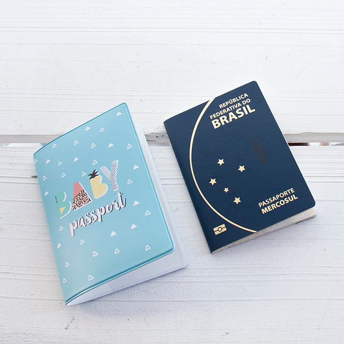 Capa de Passaporte Baby Blue