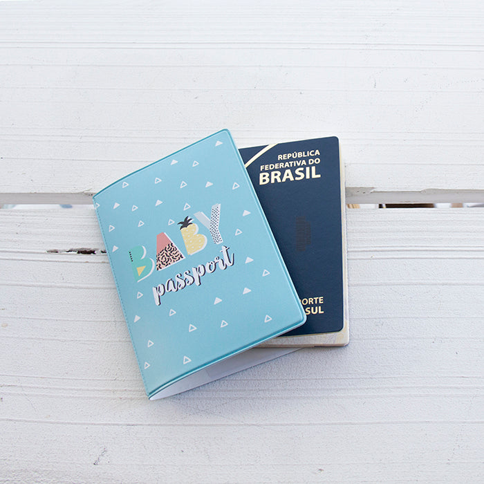 Capa de Passaporte Baby Blue