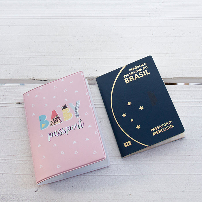 Capa de Passaporte Baby Pink