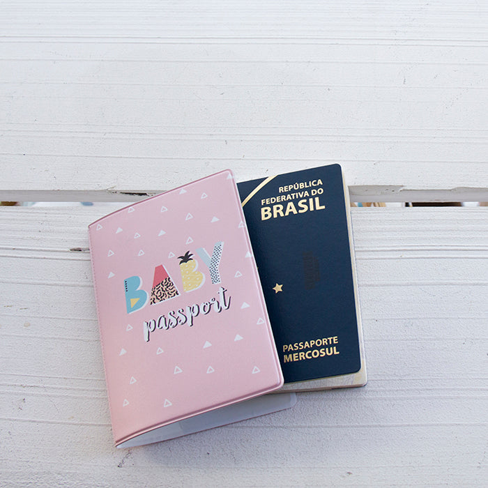 Capa de Passaporte Baby Pink