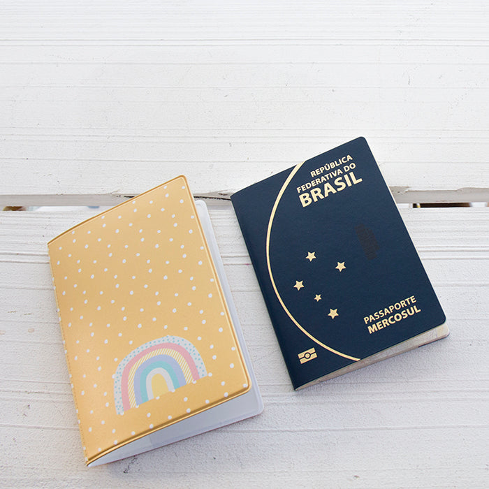 Capa de Passaporte Happy Rainbow