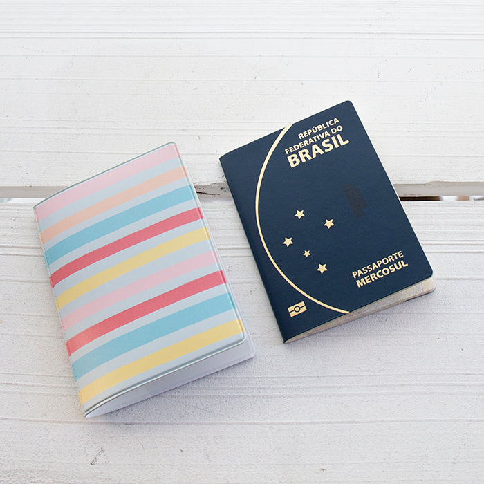 Capa de Passaporte Stripes