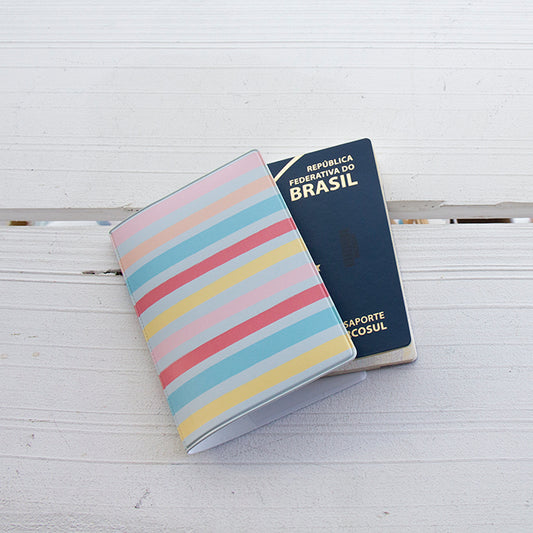 Capa de Passaporte Stripes