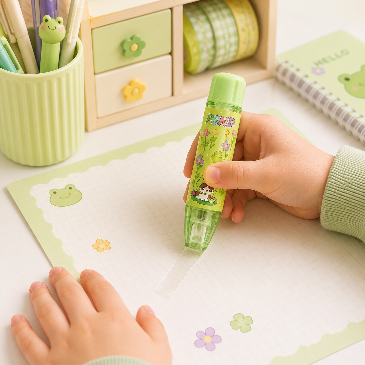 Cola em fita Kids 6m x 5mm LAGOA VERDE