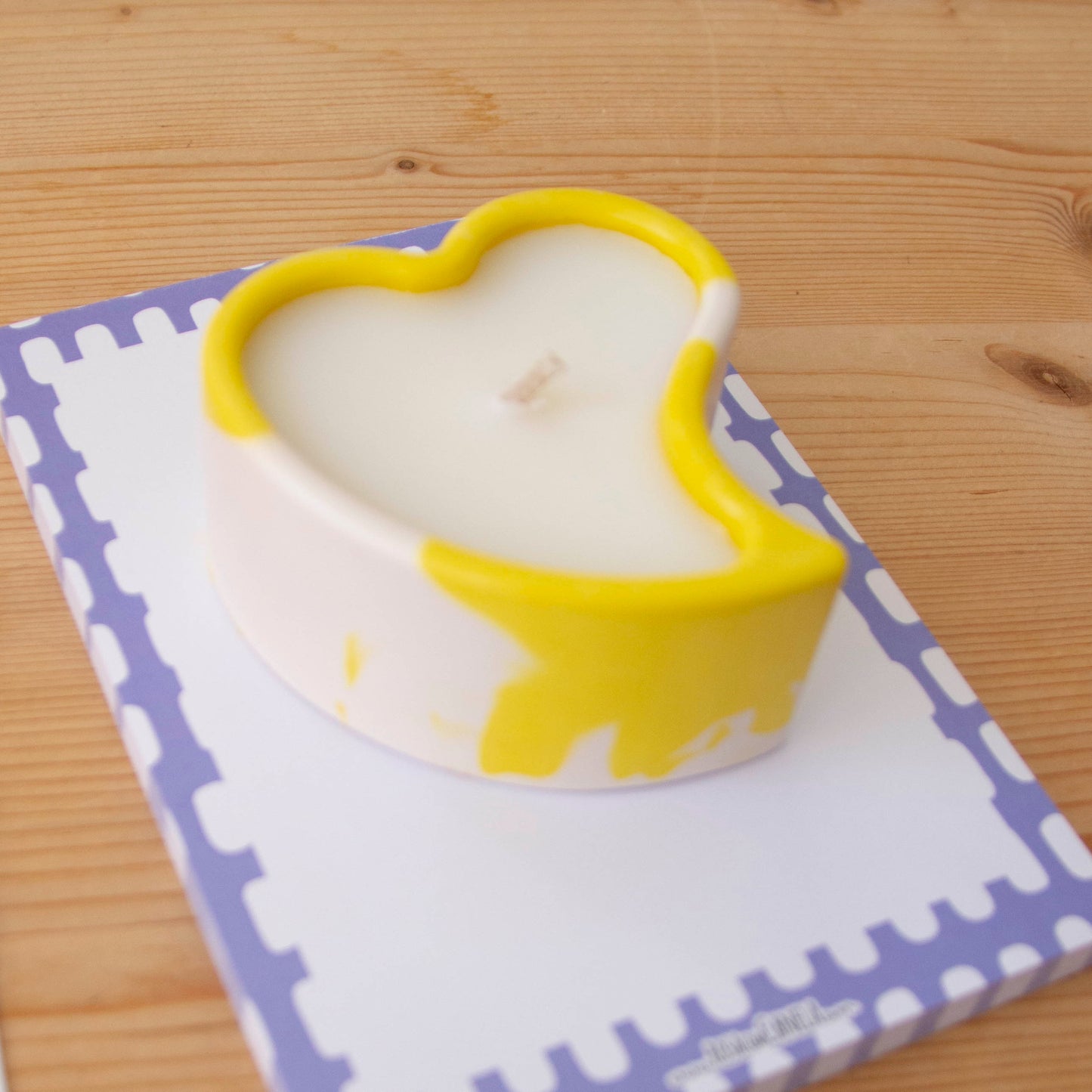 Vela Perfumada Coração Amarelo (Blanc Pur)