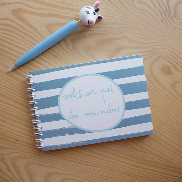Caderno A6 Argolas Capa Mole Melhor Pai do Mundo!
