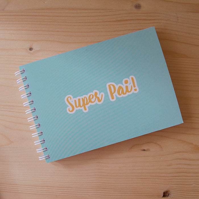 Caderno A6 Argolas Capa Mole Super Pai!