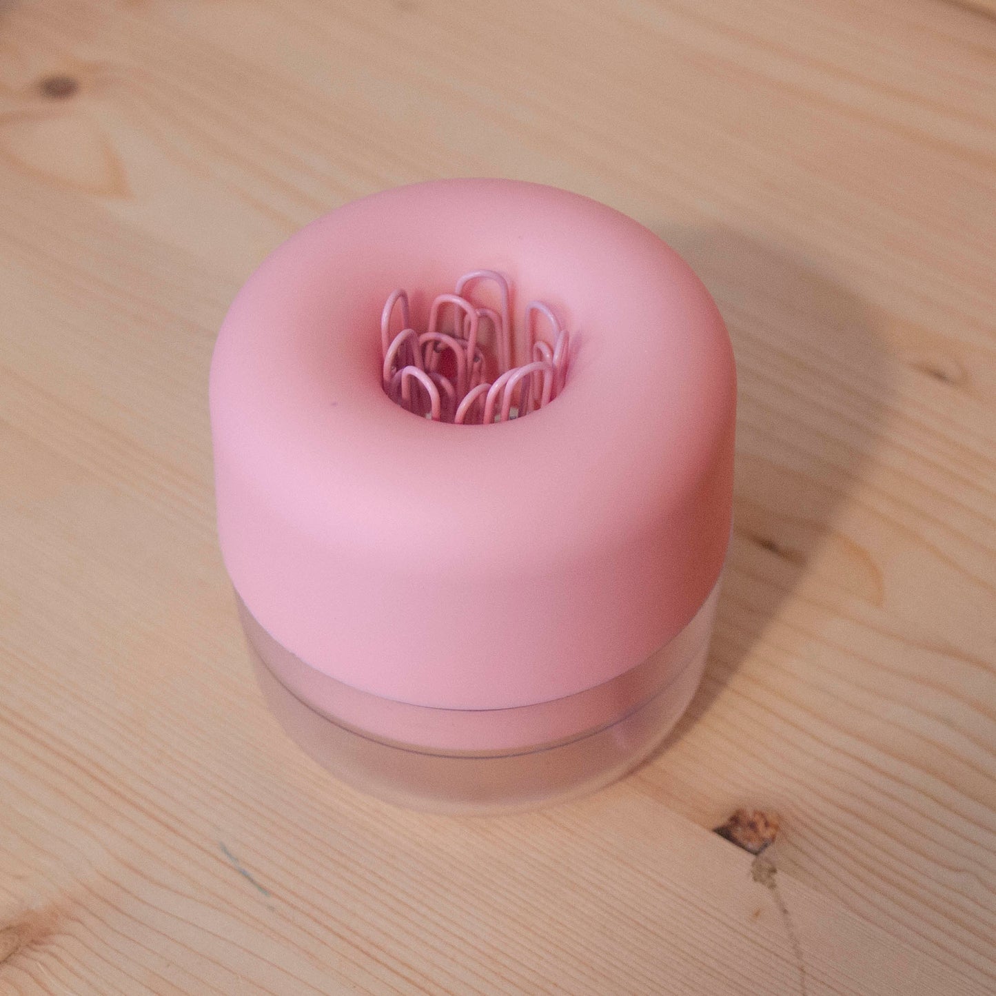 Dispensador de Clips Pastel Rosa