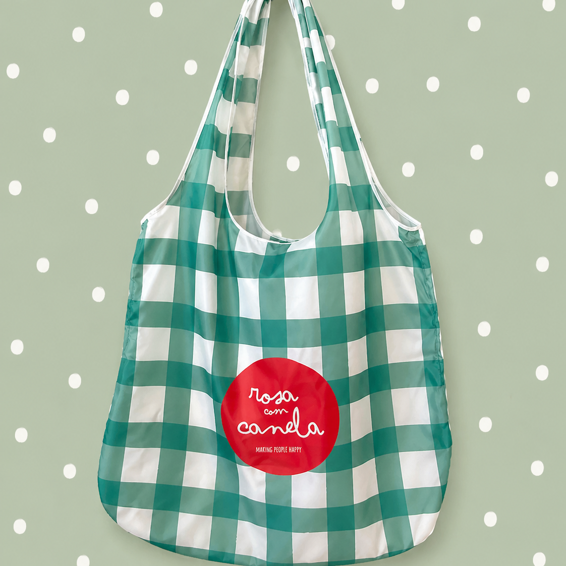 Saco de Compras (Eco Bag) BOY VICHY GREEN