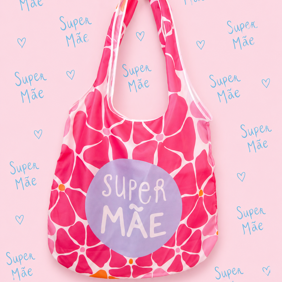 Saco de Compras (Eco Bag) Super Mãe FLOWERS