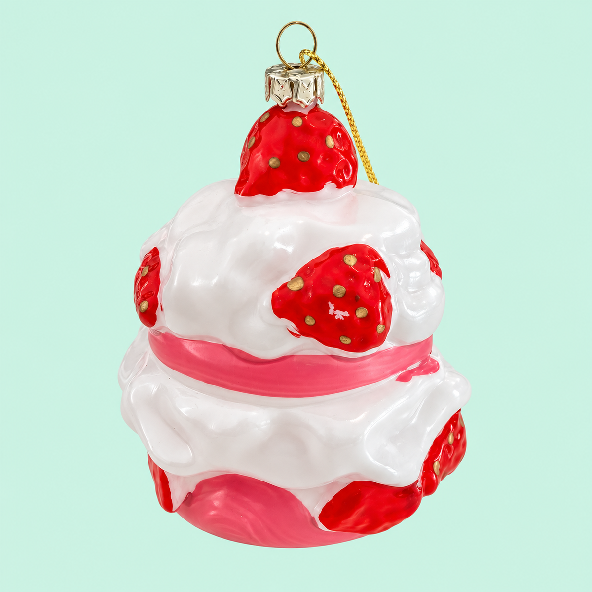 Enfeite Natal Bolo Rosa